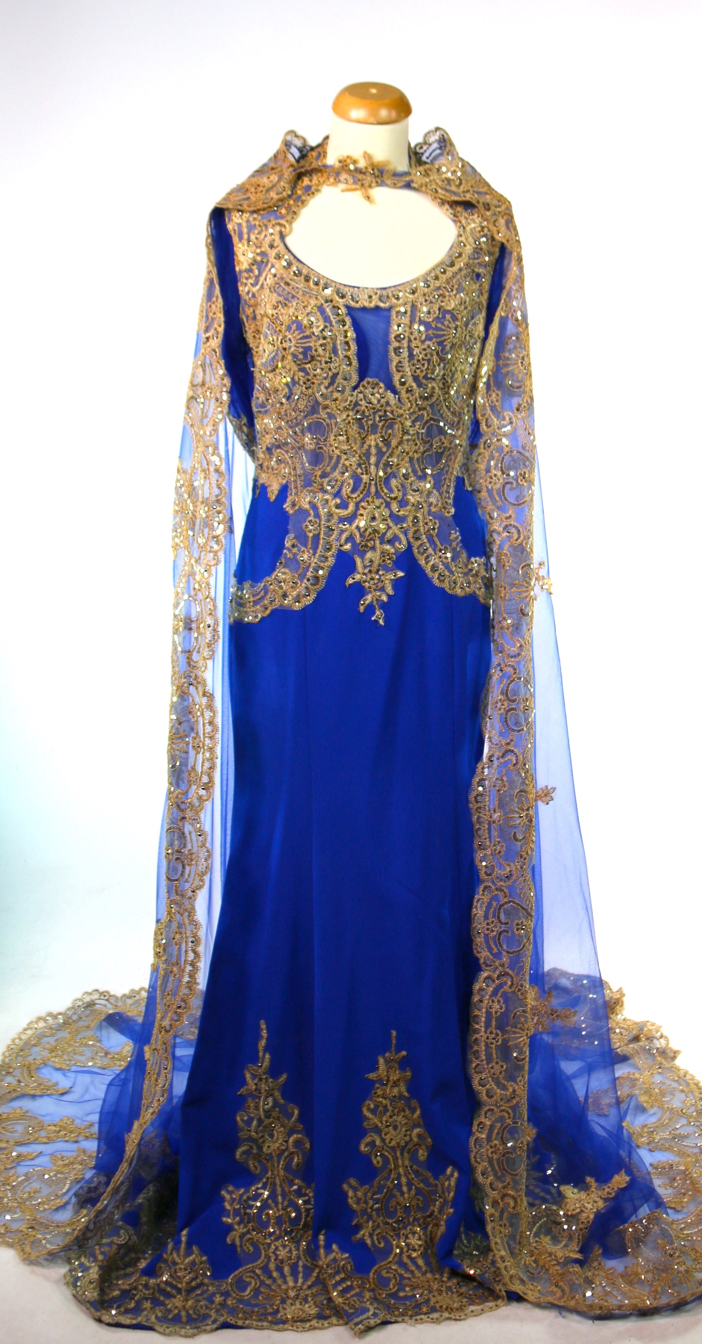 Blue Evil Queen Walkdown Cape Panto Deluxe
