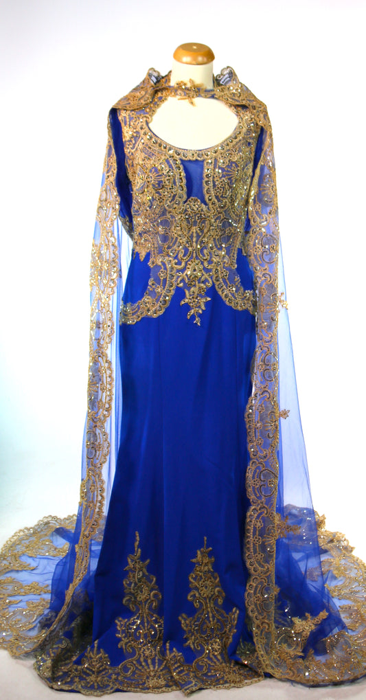 Blue Evil Queen Walkdown Cape Panto Deluxe