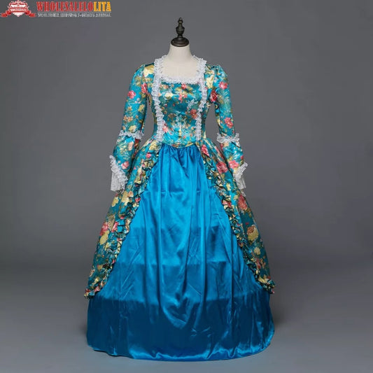 Blue Floral Dame Dress