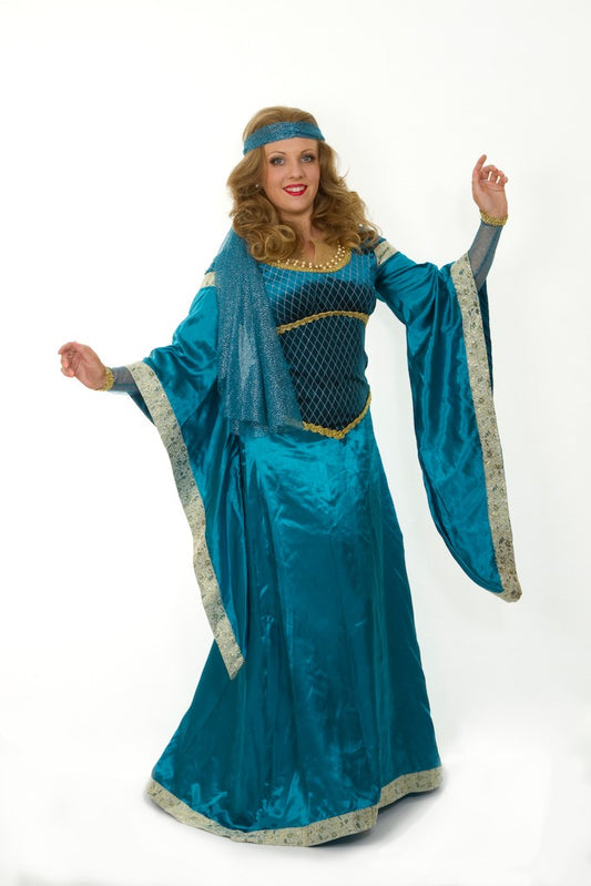 Turquoise Maid Marian Gown
