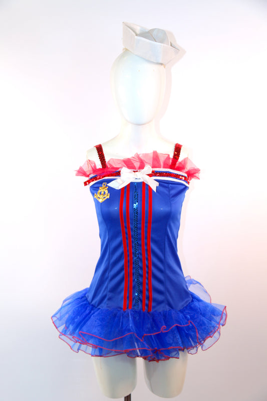 Blue Sailor Tutu Dress