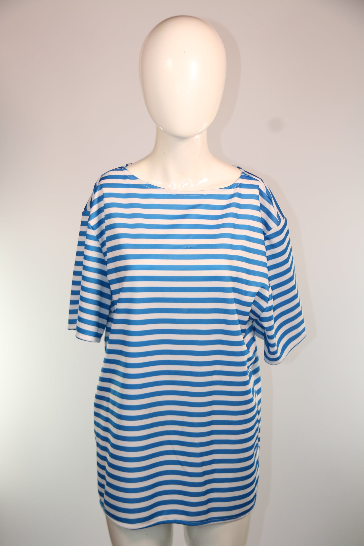 Blue Stripe Old Style Swimwear Suit