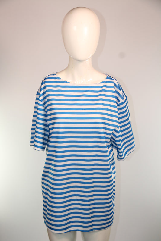 Blue Stripe Old Style Swimwear Suit