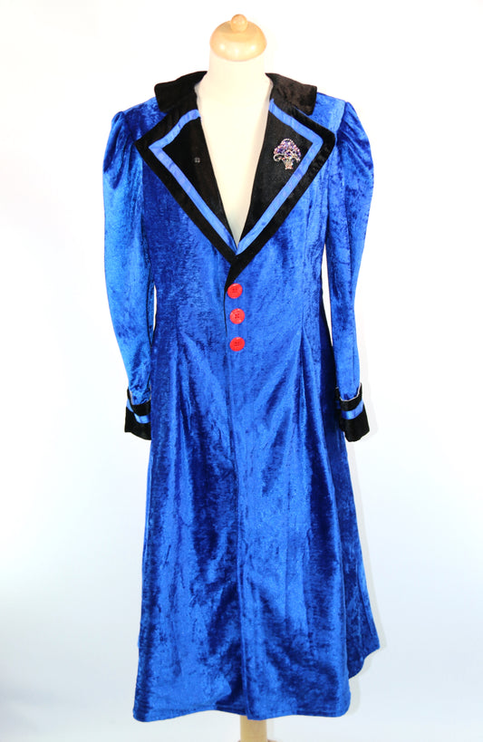 Blue Velvet Mary Poppins Coat