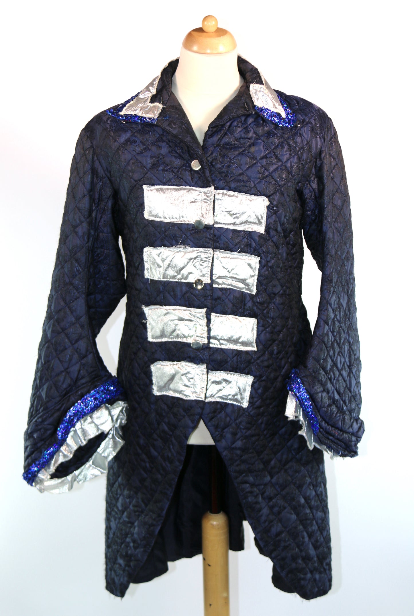 Blue Walkdown Padded Frock Coat