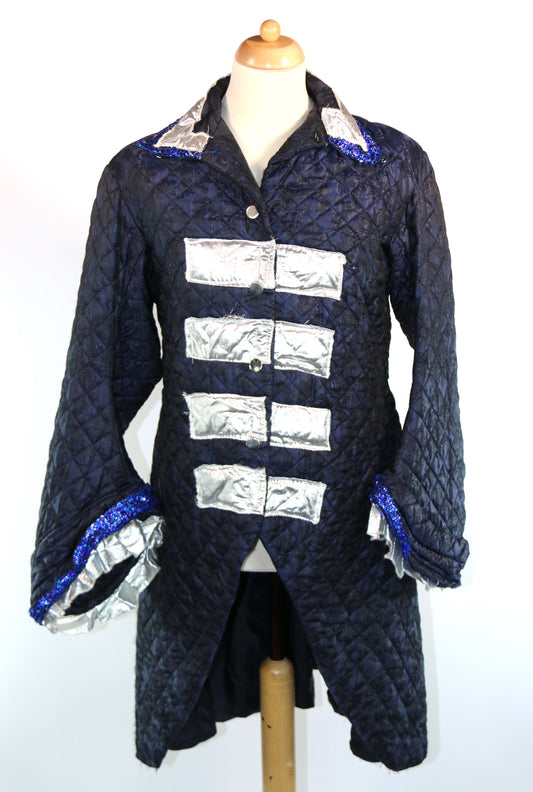 Blue Walkdown Padded Frock Coat
