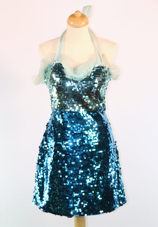 Buffy Dame Blue Sequin Dress