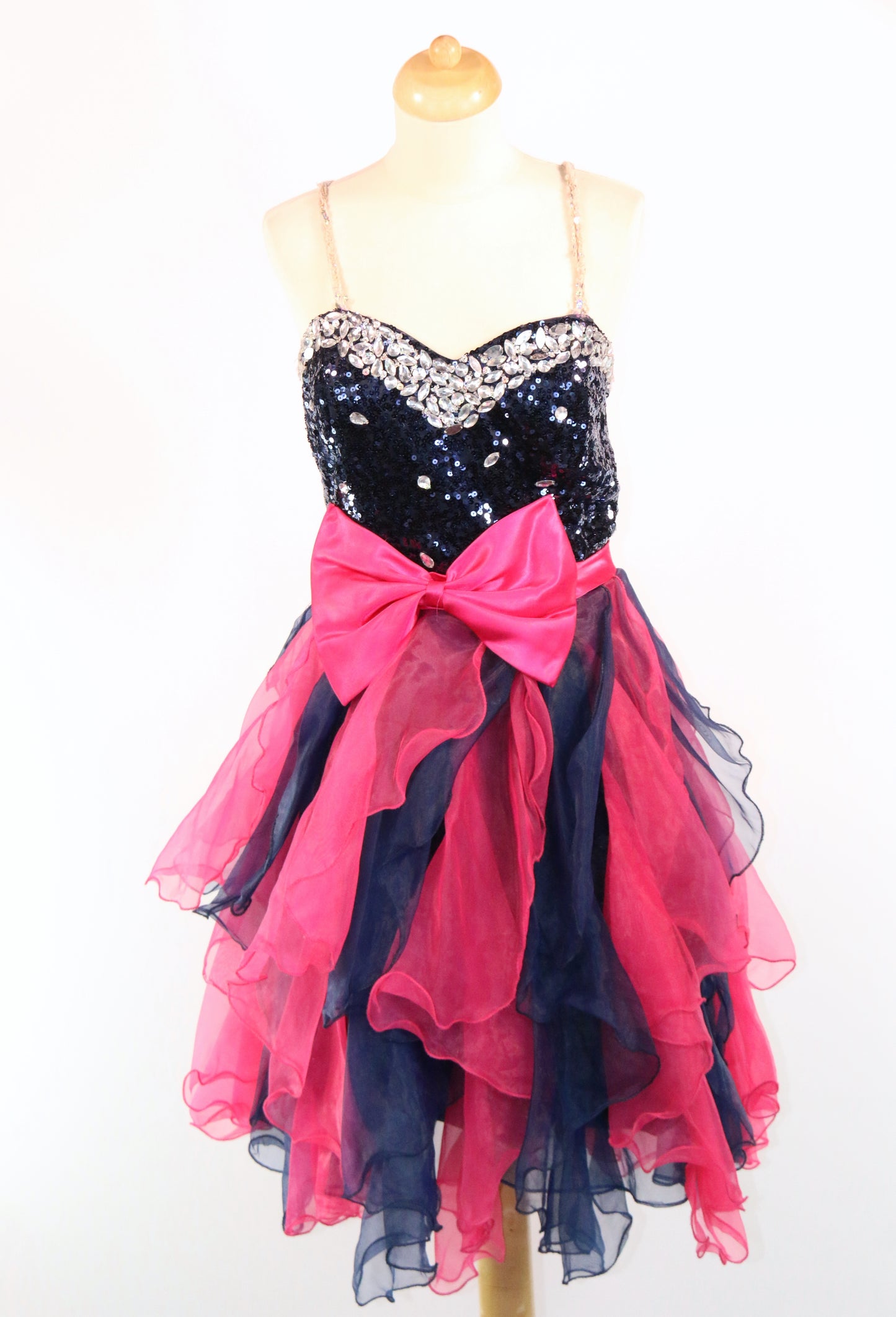 Buffy Dame Royal Blue Pink Dress