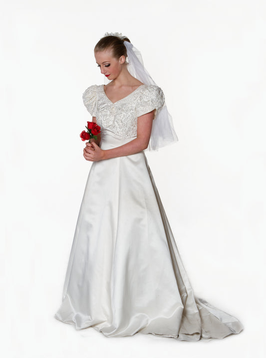 White Christine Phantom Wedding Dress