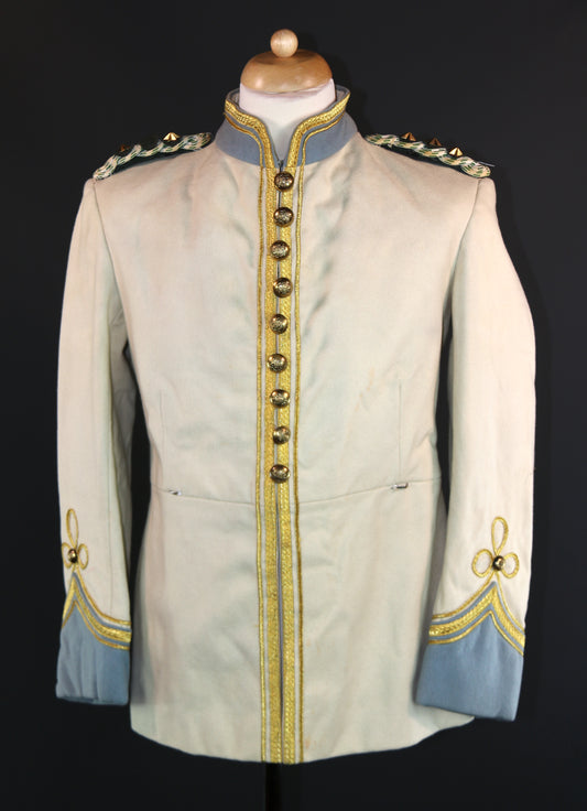Cream Blue Authentic Military Prince Jacket