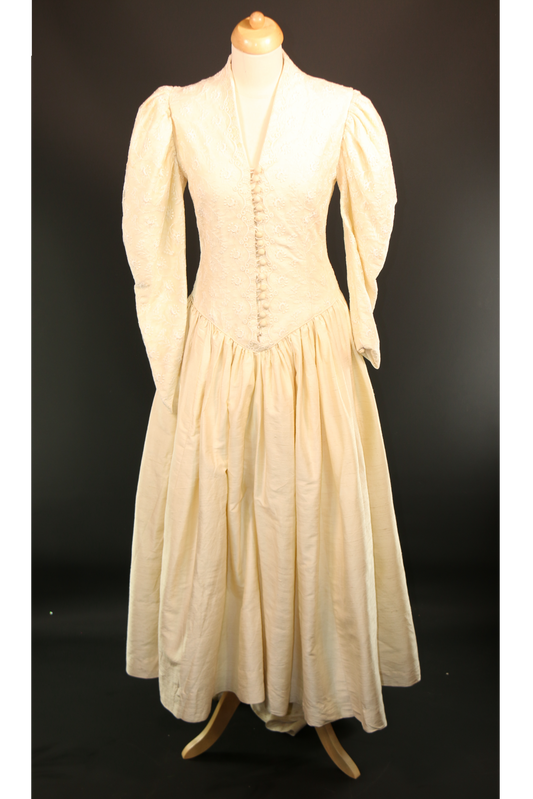 Cream Victorian Wedding Dress