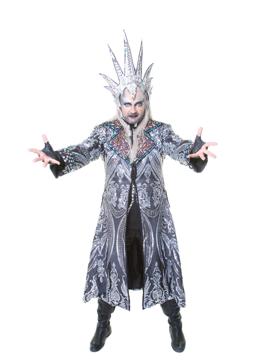 Wizard Silver Diamonte Crown