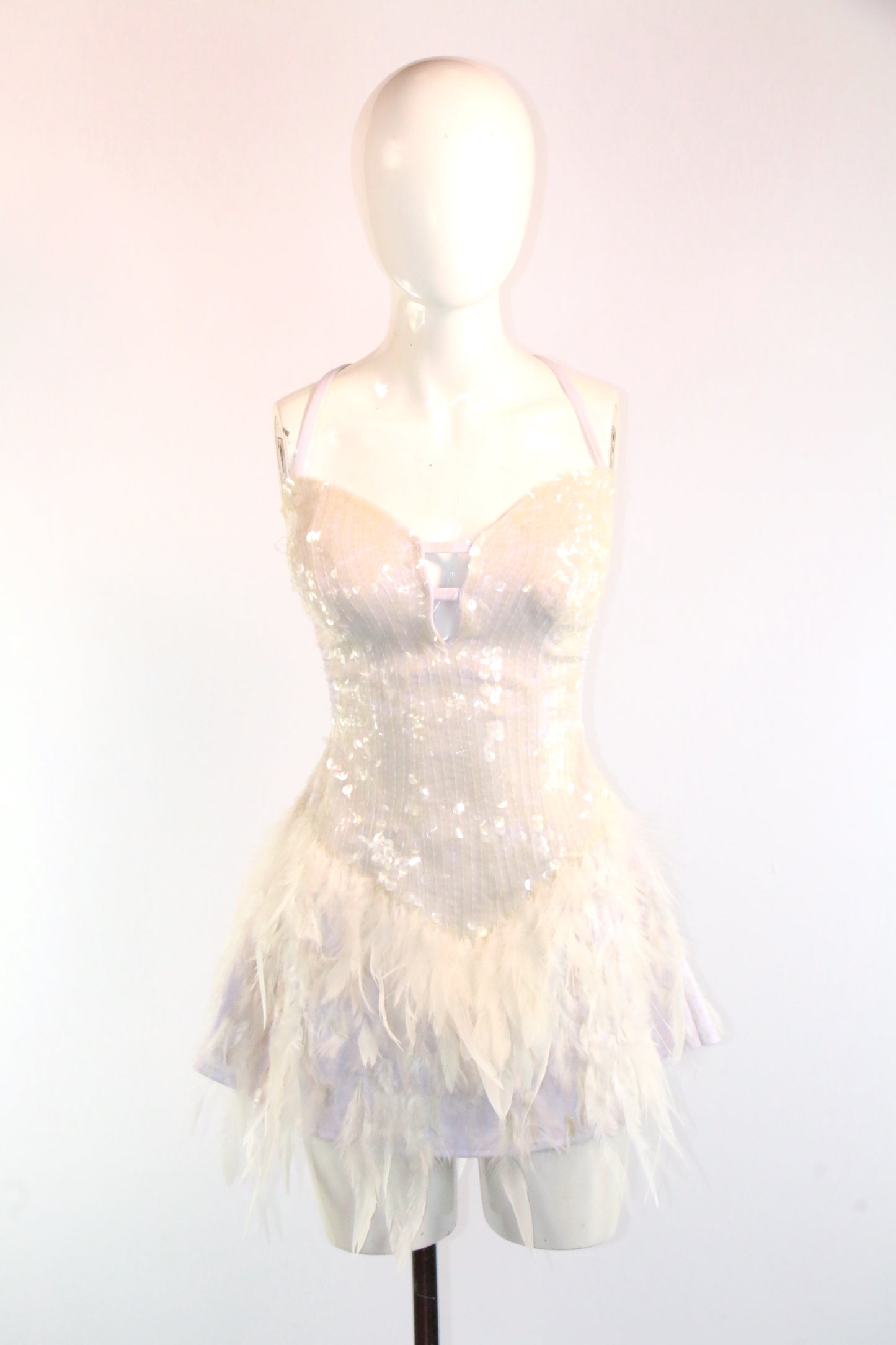 Various Sequin Feather Iconic Ballroom Deluxe Dress