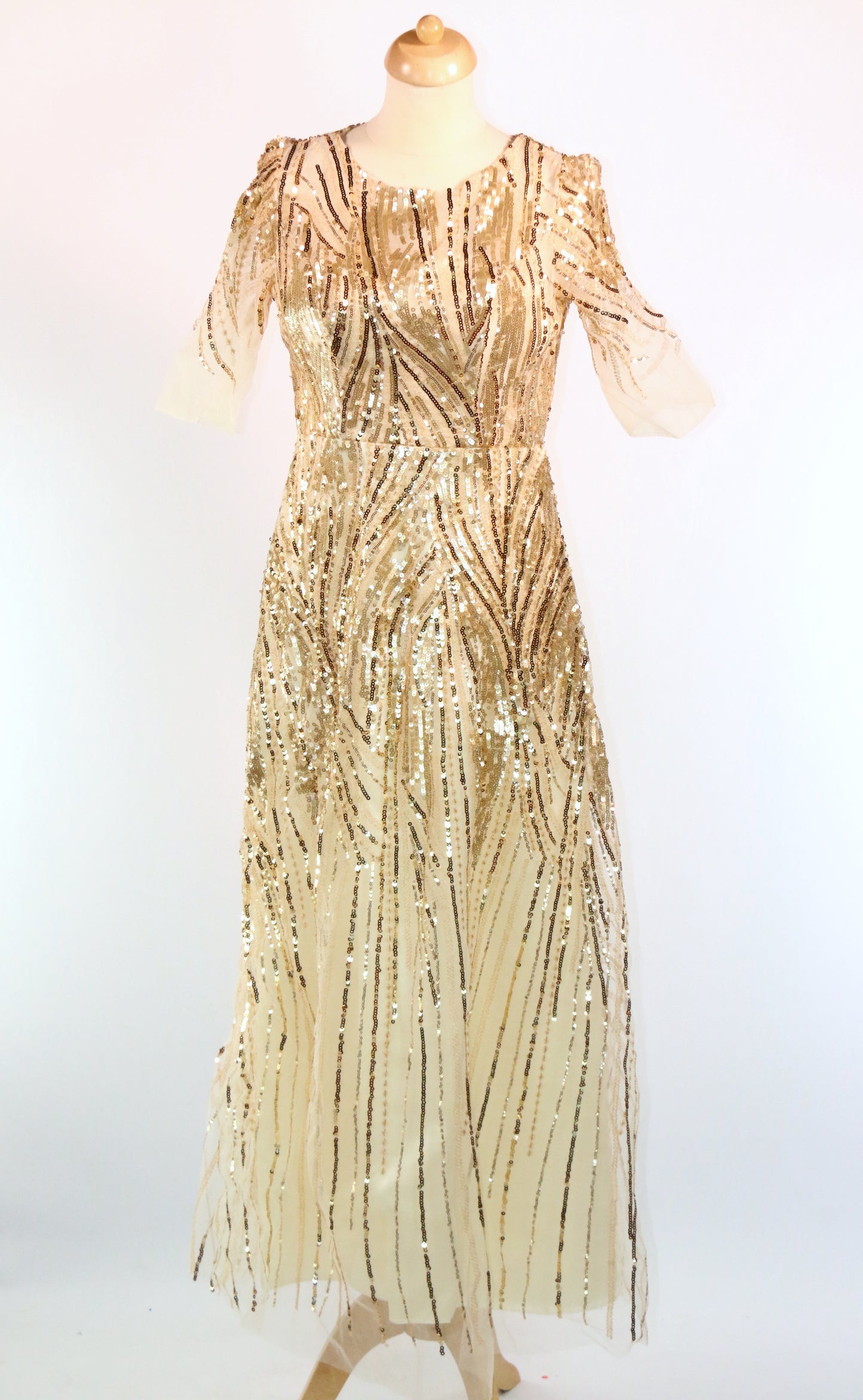 Gold Sequin Dress