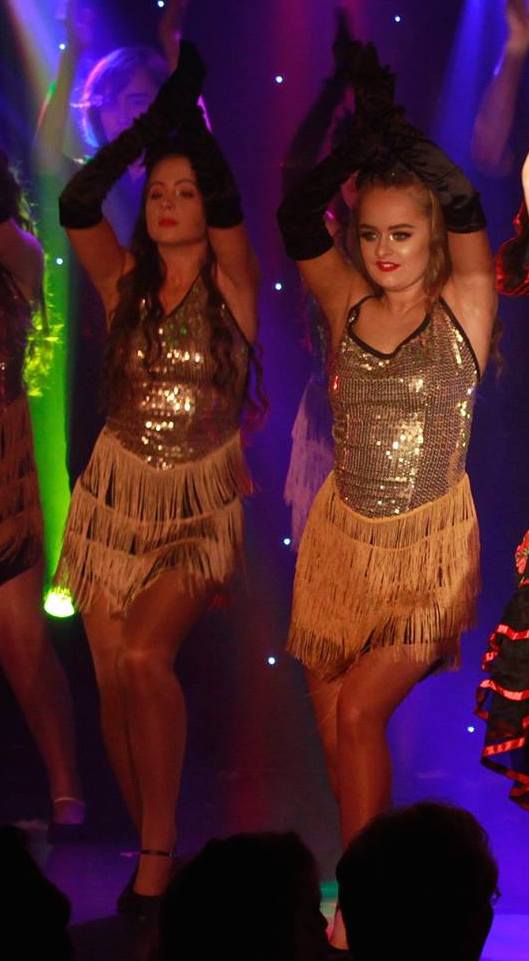 Gold Sequin Fringe Tie Back Dress