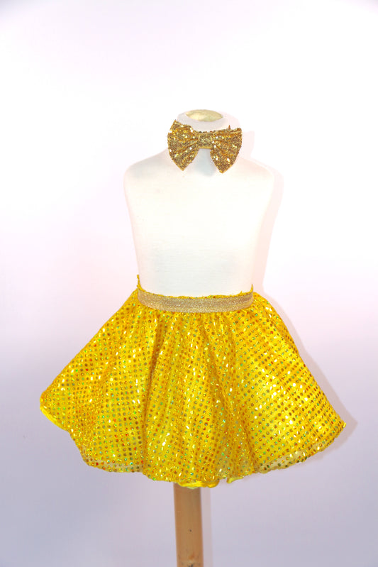 Gold Sequin Circle Skirts