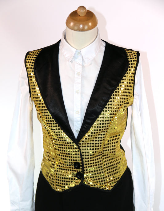 Gold Sequin Waistcoat Various