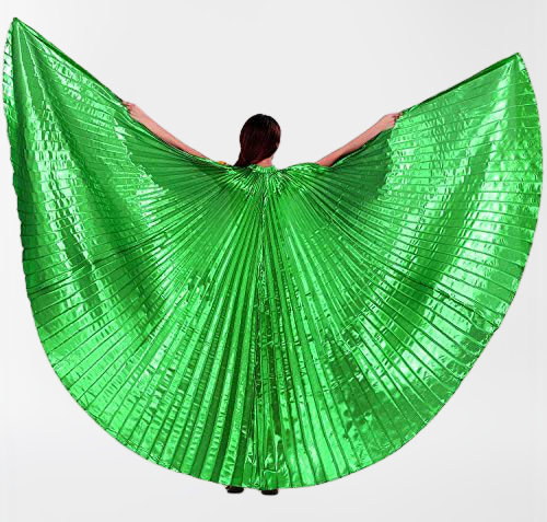 Blue Gold Green Isis Wing Capes