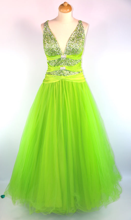 Green Lady Of The Lake Deluxe Ballgown