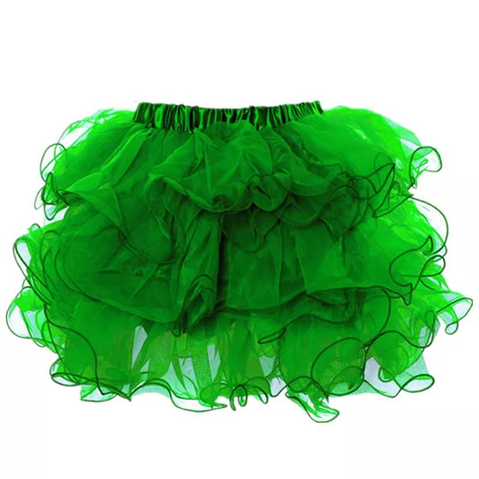 Green Puffball Skirt