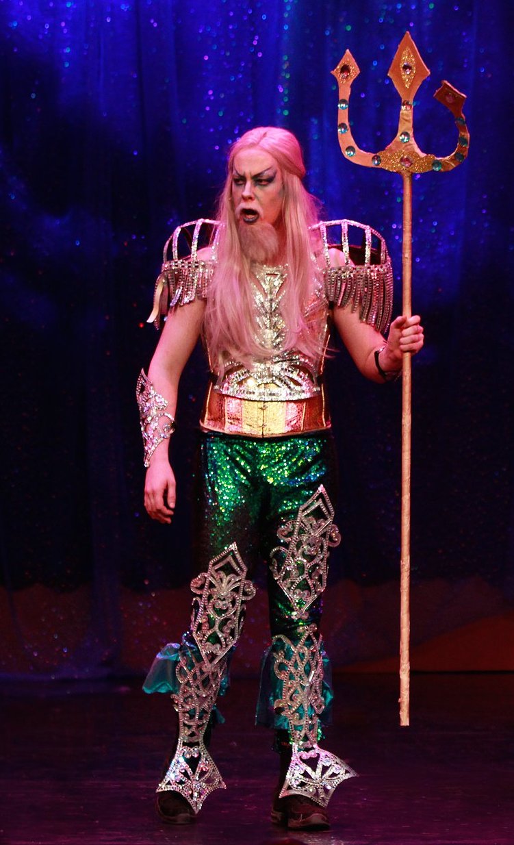 Green Blue Merman King Triton Trousers