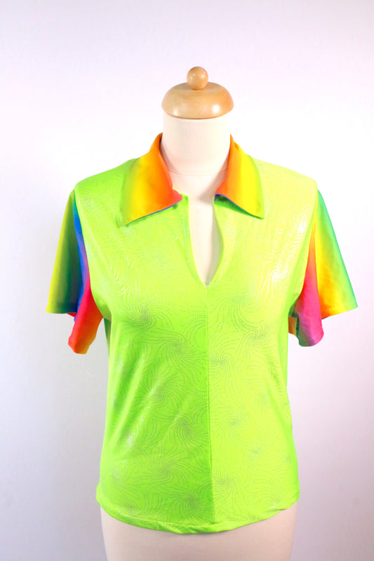 Lime Rainbow Tops