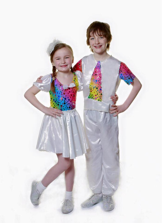 Multi Boulders Leos With White Cap Sleeve
