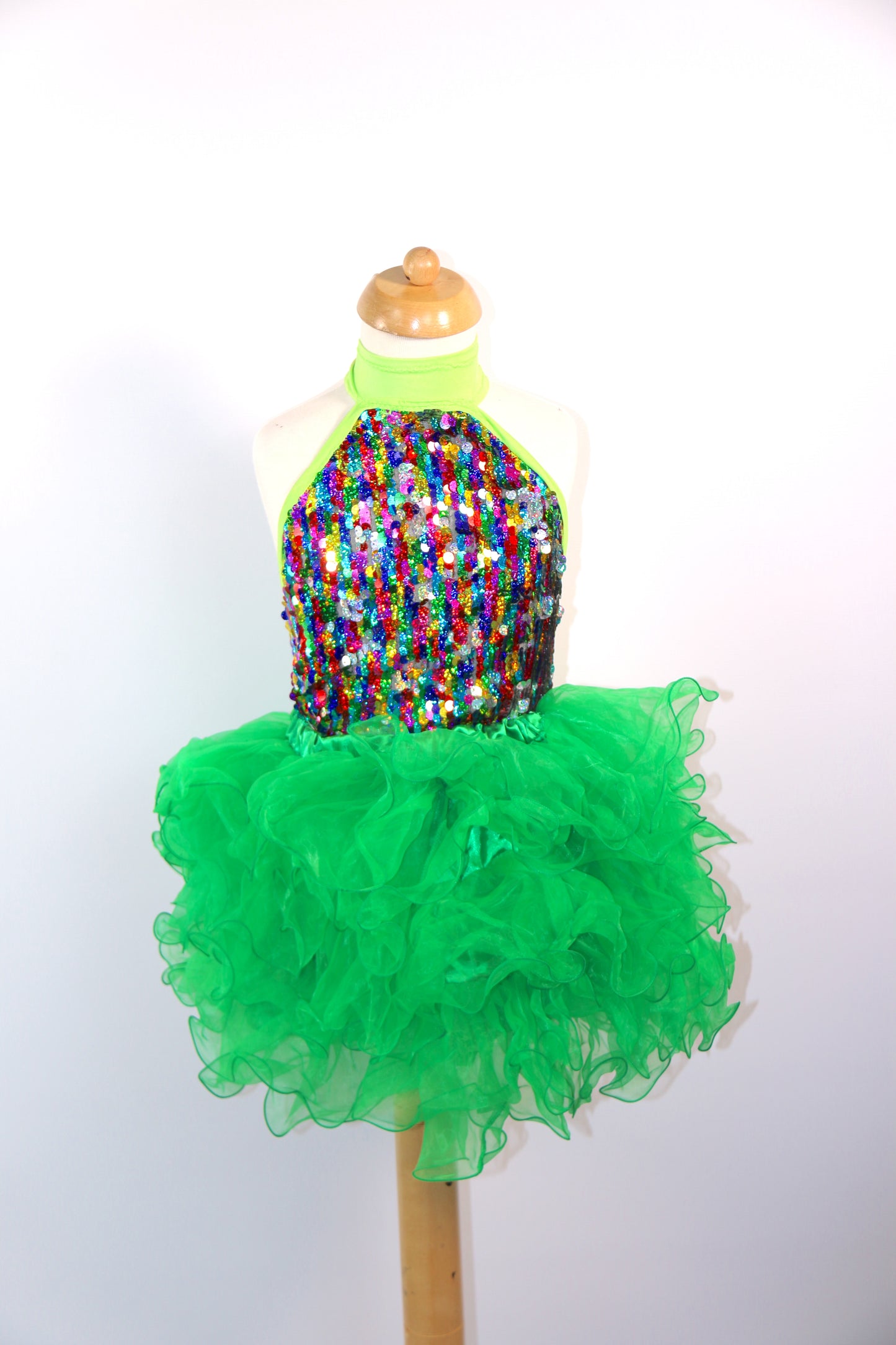 Multi Sequin Junior Halter Tops