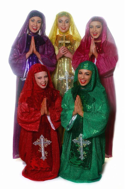 Green Sequin Robes & Veils