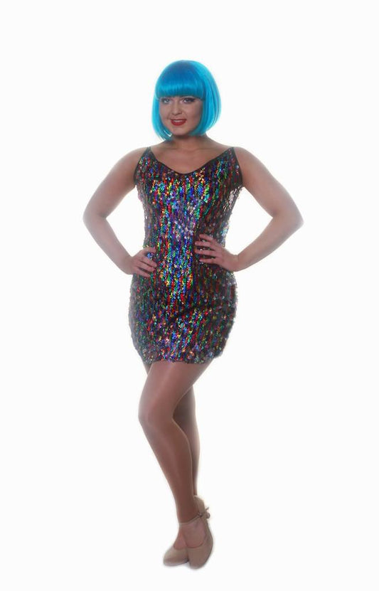 Multi Sequin Ella A Line Dress
