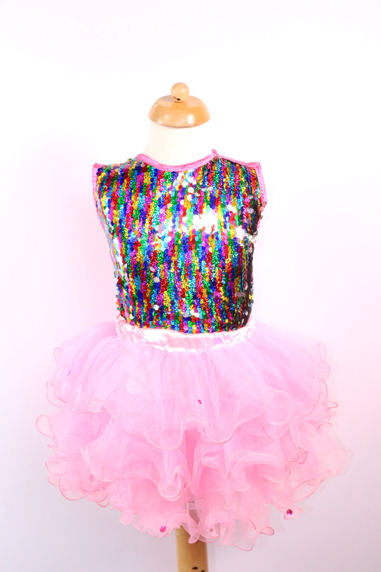 Multi Sequin Junior Vest Top