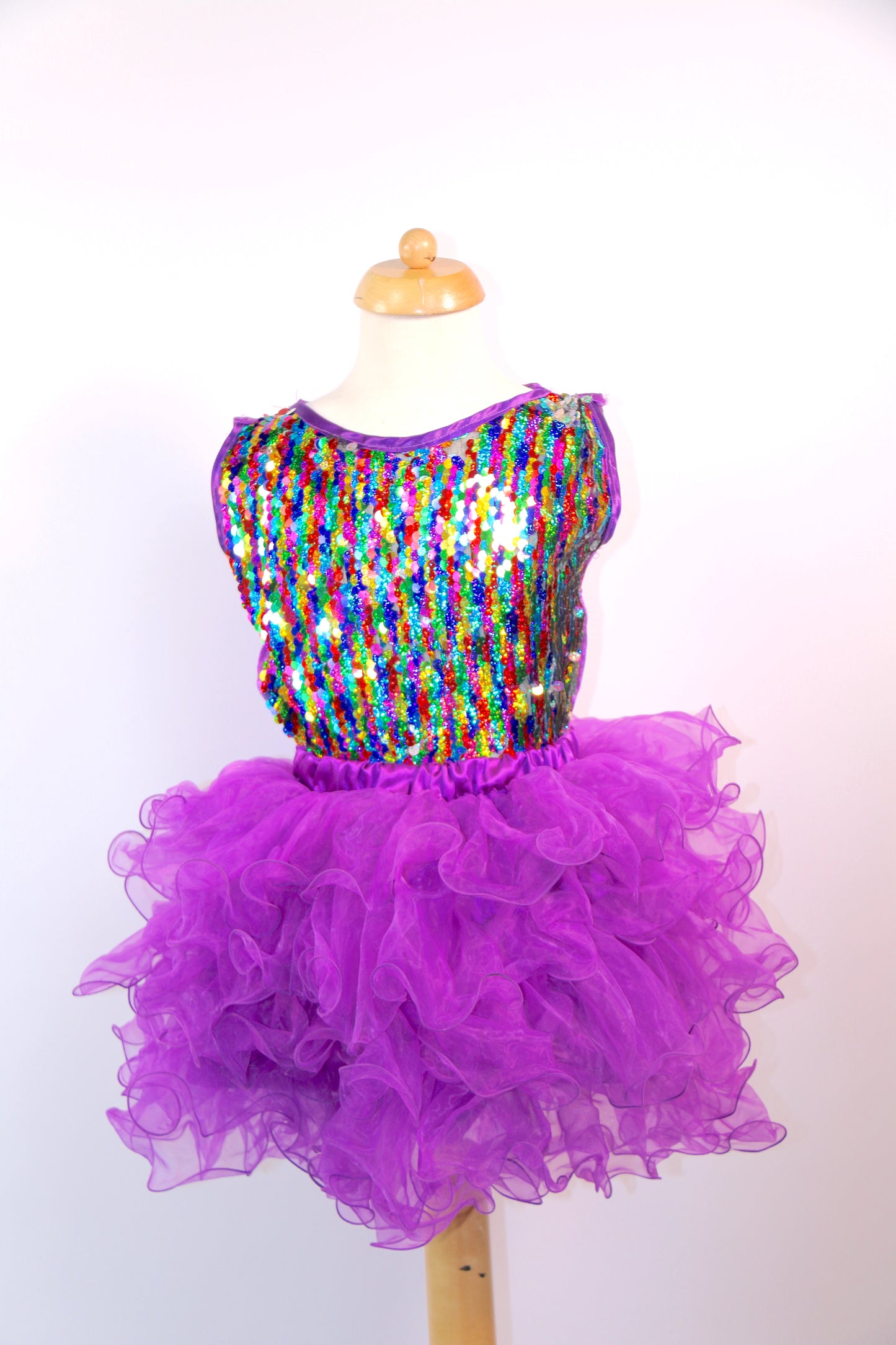 Multi Sequin Junior Vest Top
