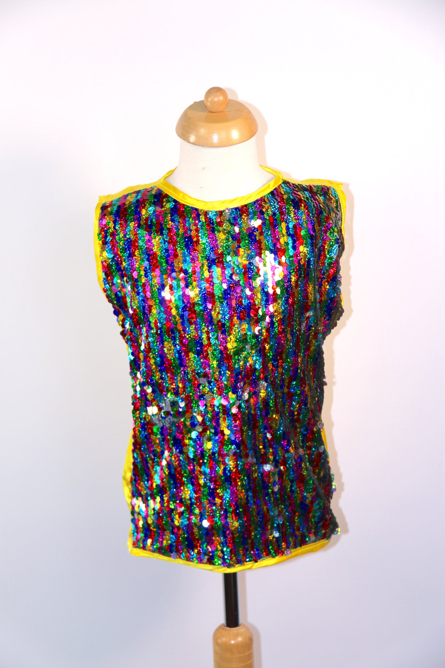 Multi Sequin Junior Vest Top
