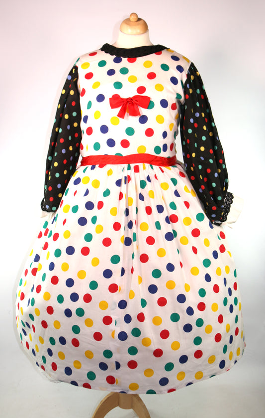 Multi Spot Traditional Dame Dress