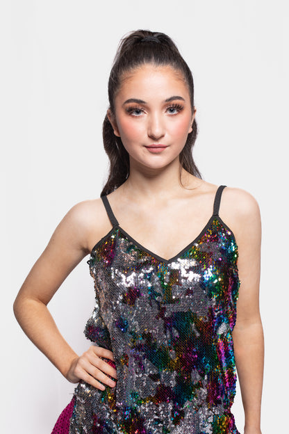 Multisequin Pride Aline dress