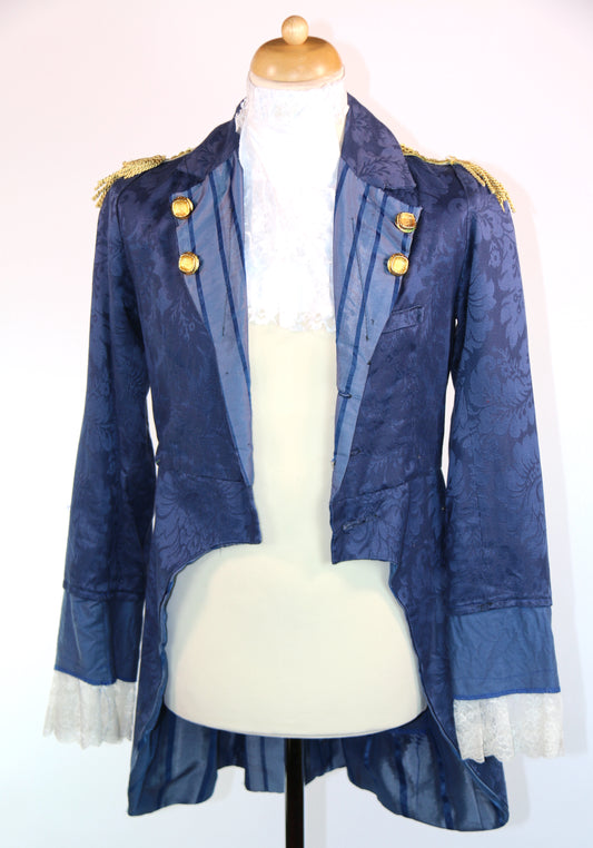 Navy Baron Frock Coat Panto Deluxe