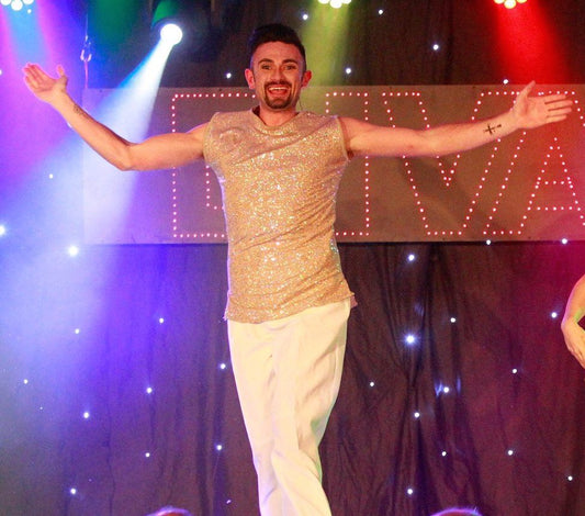 Nude Sequin Boys Tops