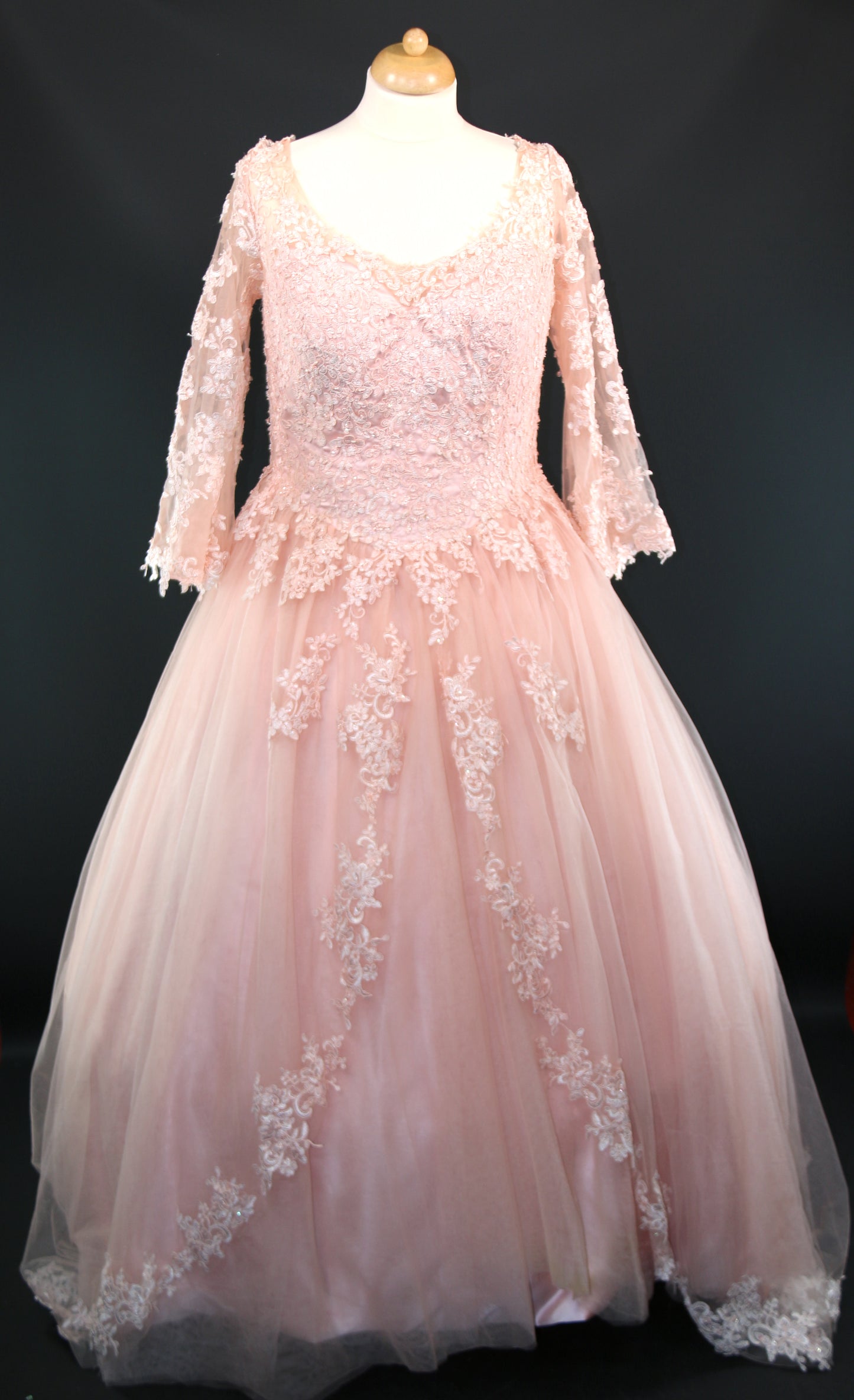 Peach Queen Mary Dress Panto Deluxe