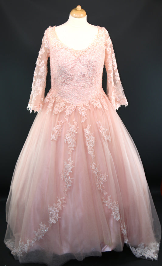 Peach Queen Mary Dress Panto Deluxe