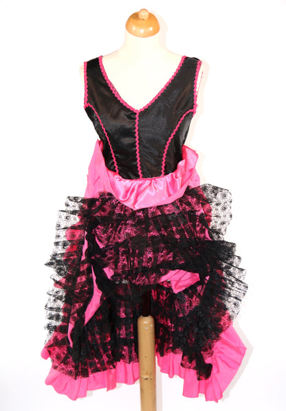 Pink/Black Madame Can Can Dress