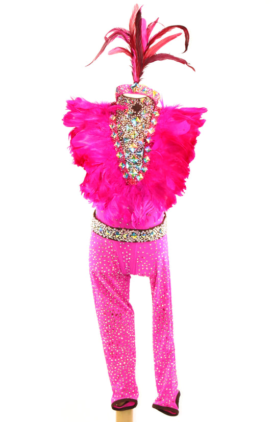 Pink Diamonte Circus Character Suit