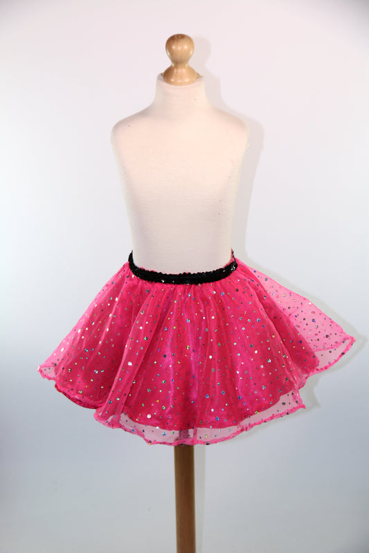 Pink Diamonte Circle Skirts