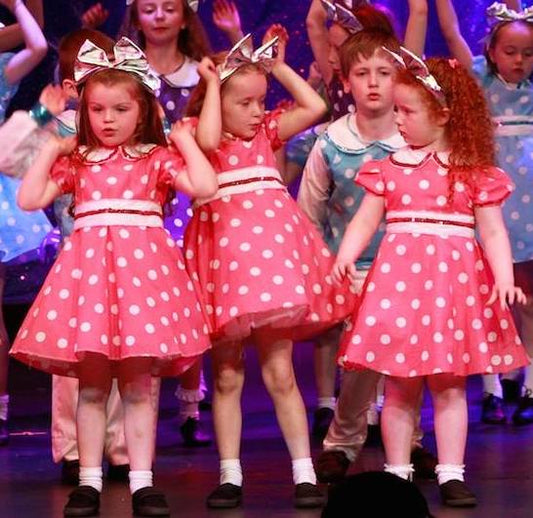 Pink Polka Dot Junior Dress
