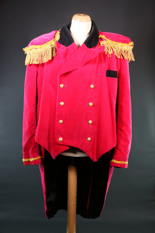 Pink Velvet Fop Ringmaster Thenadiere Jacket