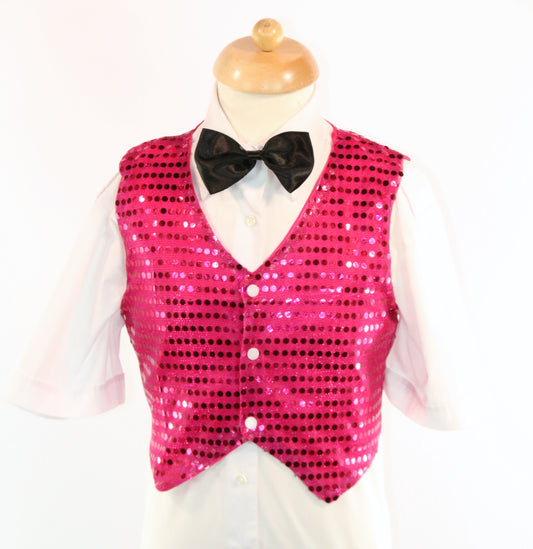 Pink Showbiz Sequin Waistcoat