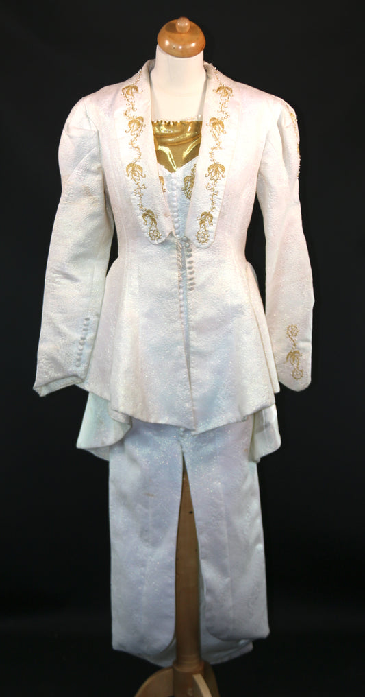 Princess White Dress Coat Panto Deluxe