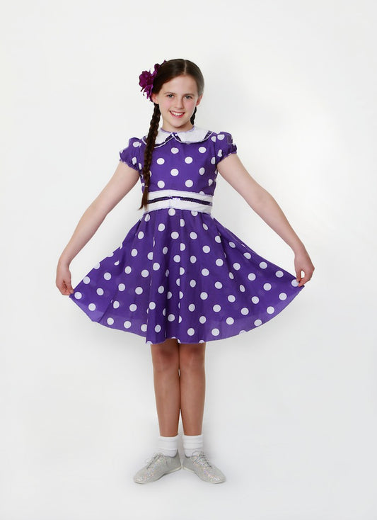 Purple Polka Dot Dress