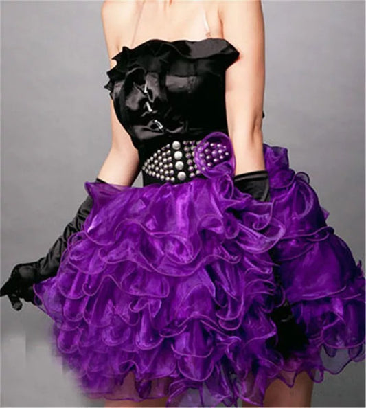 Purple Puffball Skirt