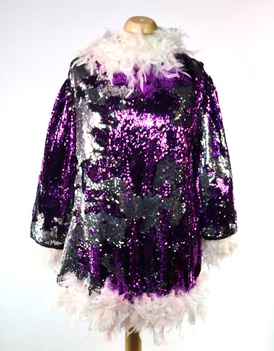 Purple Sequin Tracy Dress