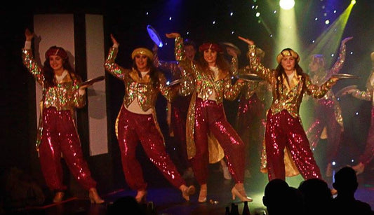 Purple Sequin Arabian Trousers